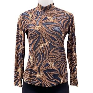 Jaipur Turtleneck Long Sleeve Top Size S